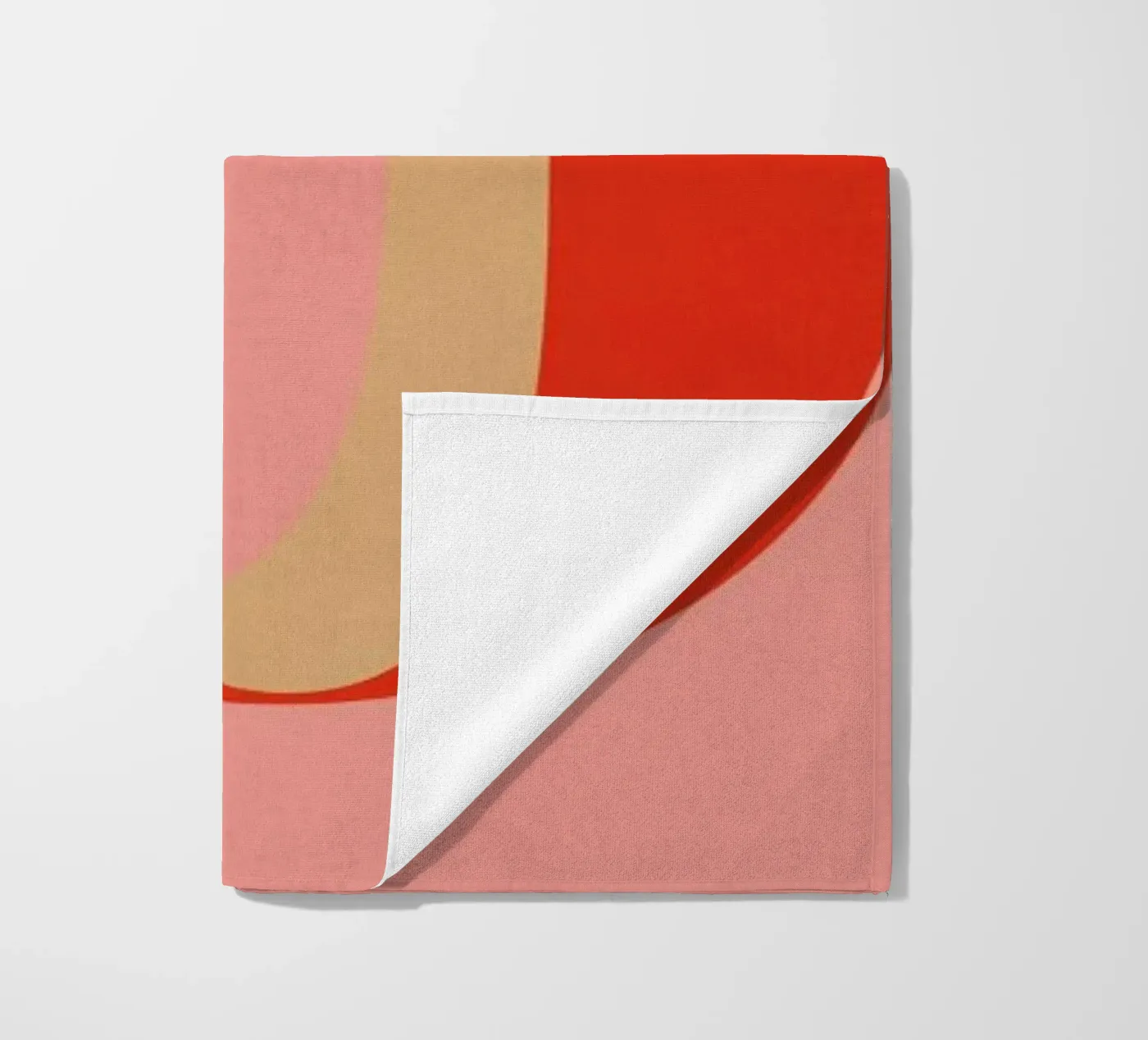 Red O beach towel by daylight design studio