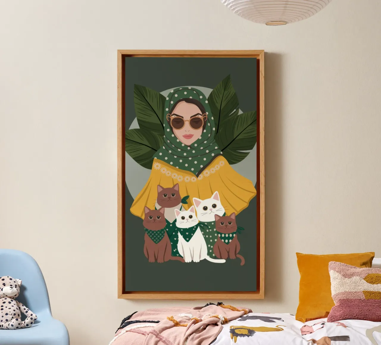 Harmonie Thee Retraite canvas met Baklijst van Nebula Verse