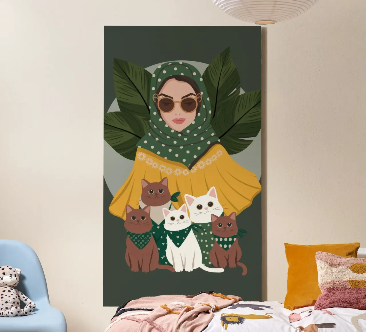 Harmonie Thee Retraite canvas met Baklijst van Nebula Verse
