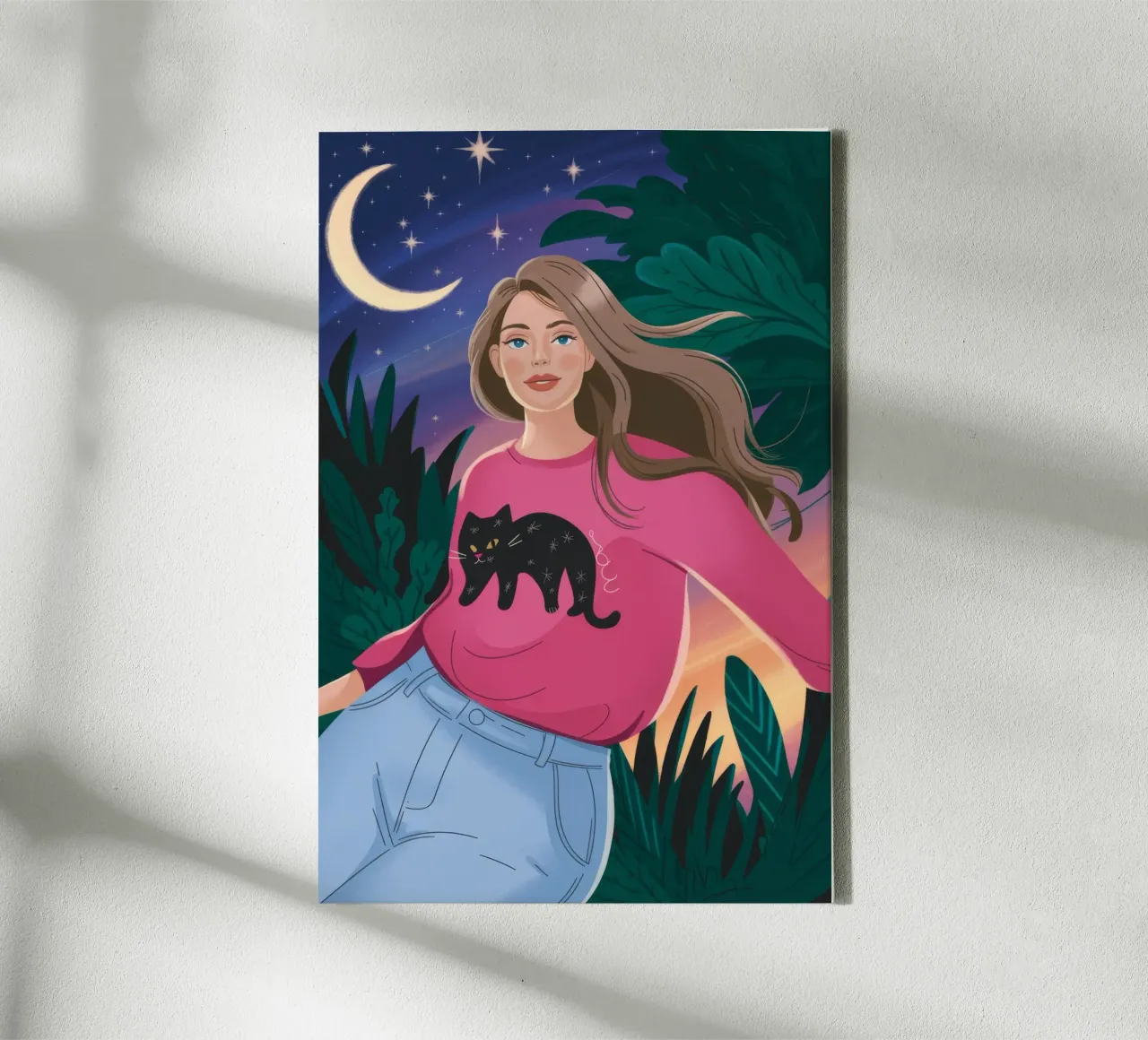 Stralende bloemsymfonie canvas met Baklijst van Nebula Verse