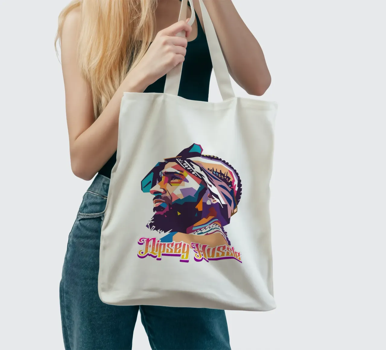 Tributo a Nipsey Hussle borsa in juta da Hantamrata