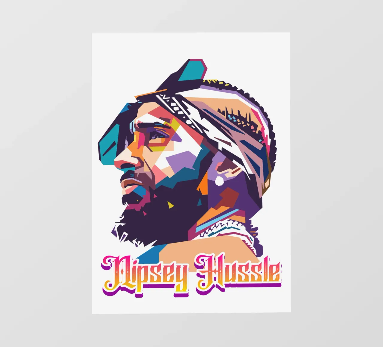 Nipsey Hussle tribute backlit film by Hantamrata