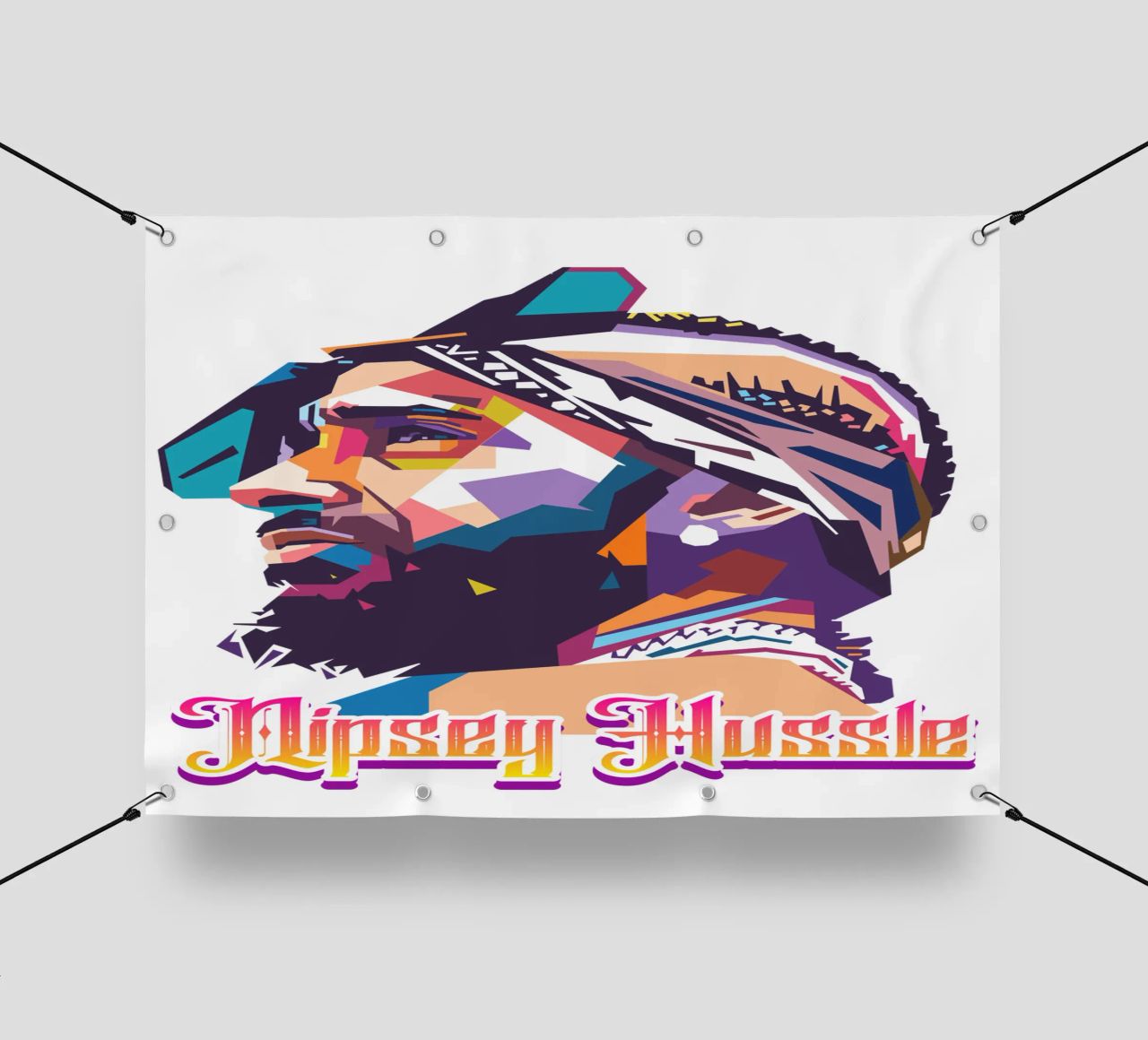 Tributo a Nipsey Hussle telo in pvc da Hantamrata