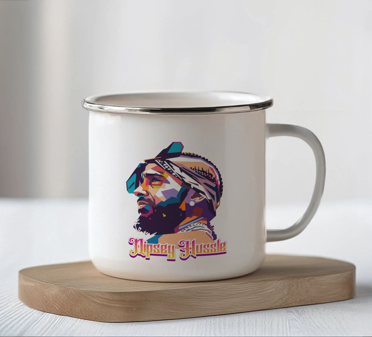 Tributo a Nipsey Hussle tazza in smalto da Hantamrata