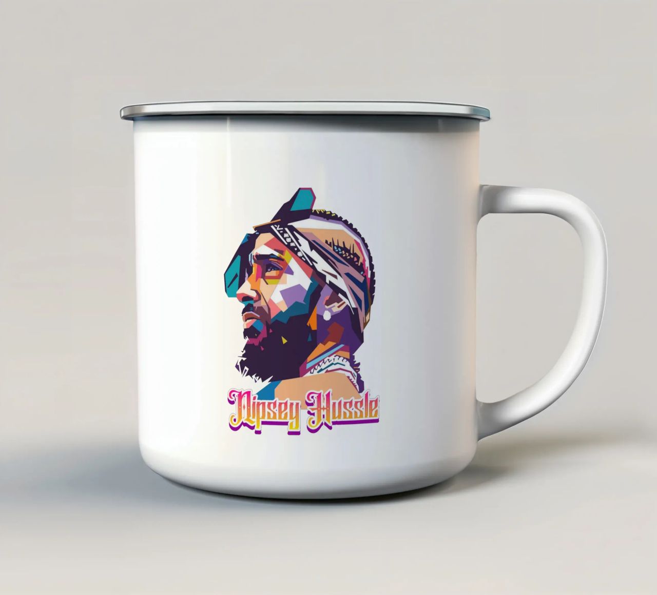 Tributo a Nipsey Hussle tazza in smalto da Hantamrata