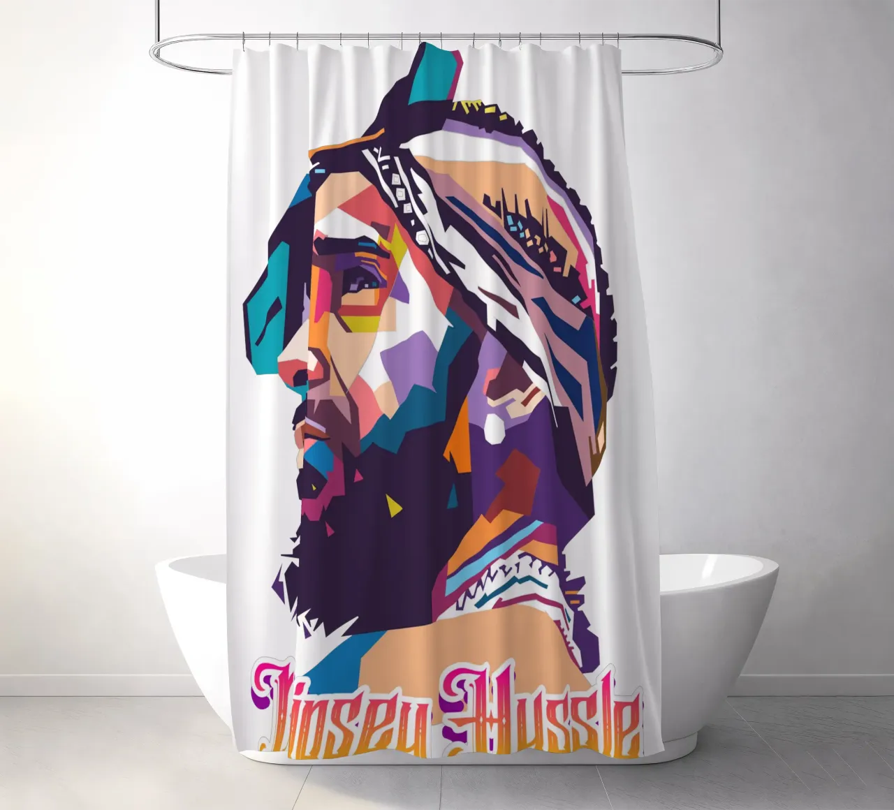 Tributo a Nipsey Hussle tenda da doccia da Hantamrata