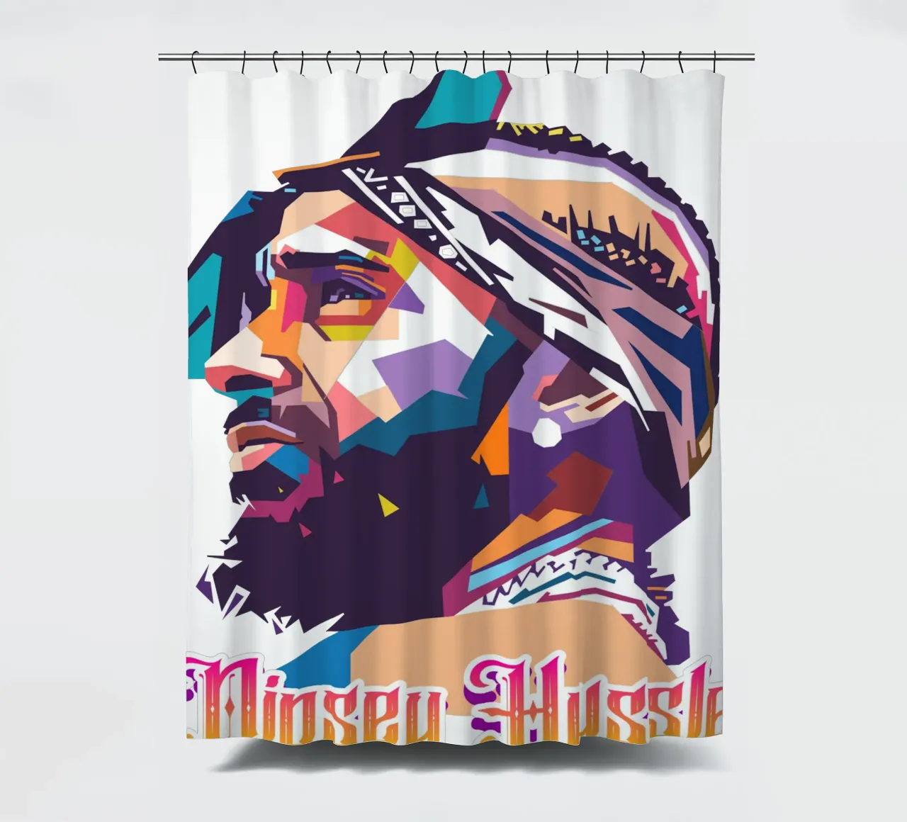 Tributo a Nipsey Hussle tenda da doccia da Hantamrata
