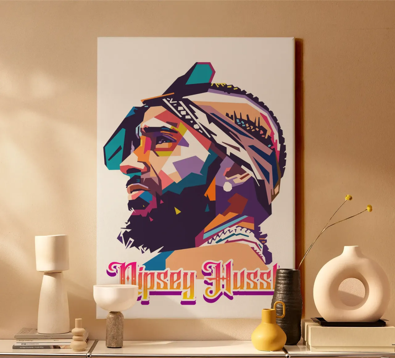 Tributo a Nipsey Hussle tela da Hantamrata