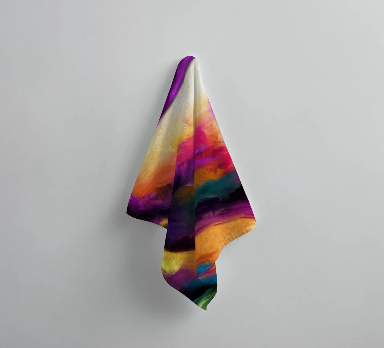 Stevie Wonder colorful pop art portrait towel by Hantamrata