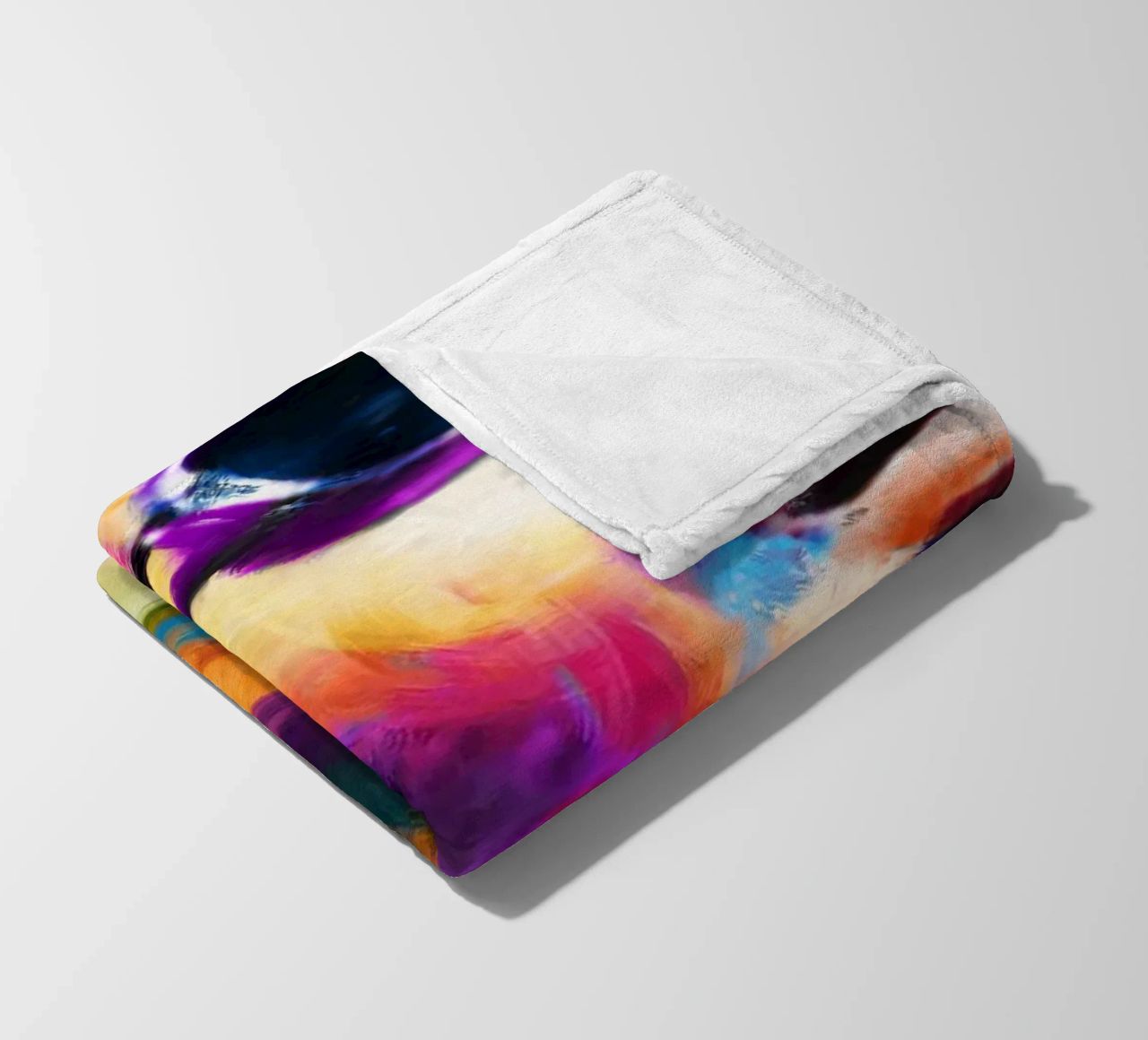 Stevie Wonder colorful pop art portrait fleece blanket by Hantamrata