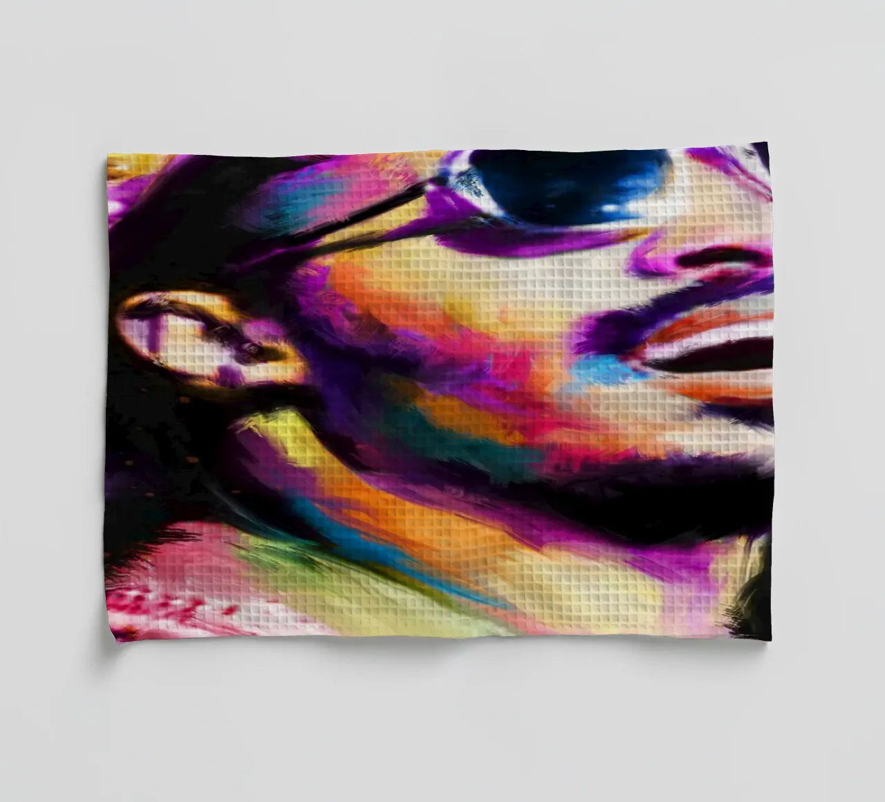 Stevie Wonder colorful pop art portrait canovaccio da cucina da Hantamrata