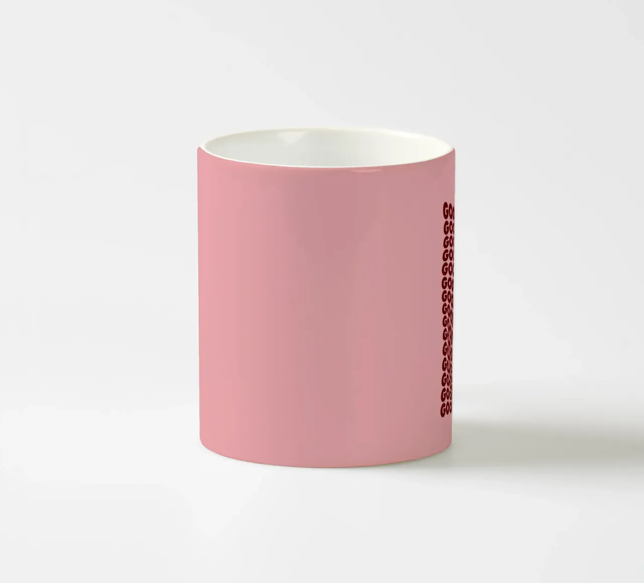Stampa tipografica Good Vibes Only Rosa e Viola tazza in ceramica da THE MOTIVATED TYPE