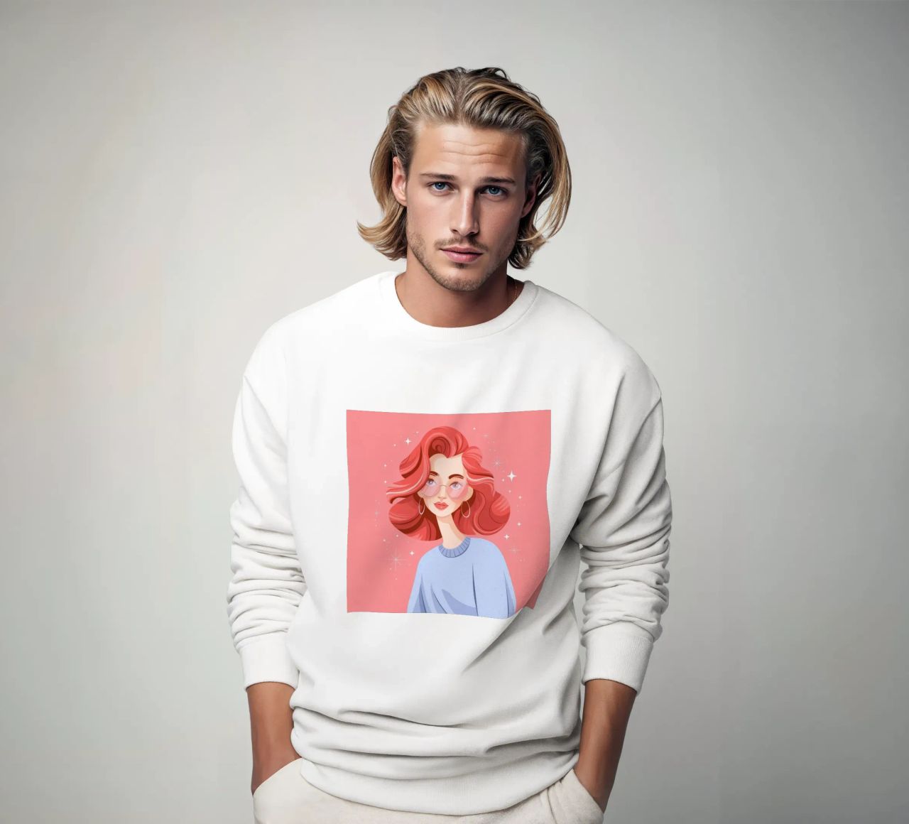 Kühne geometrische Fusion Sweatshirt von Nebula Verse