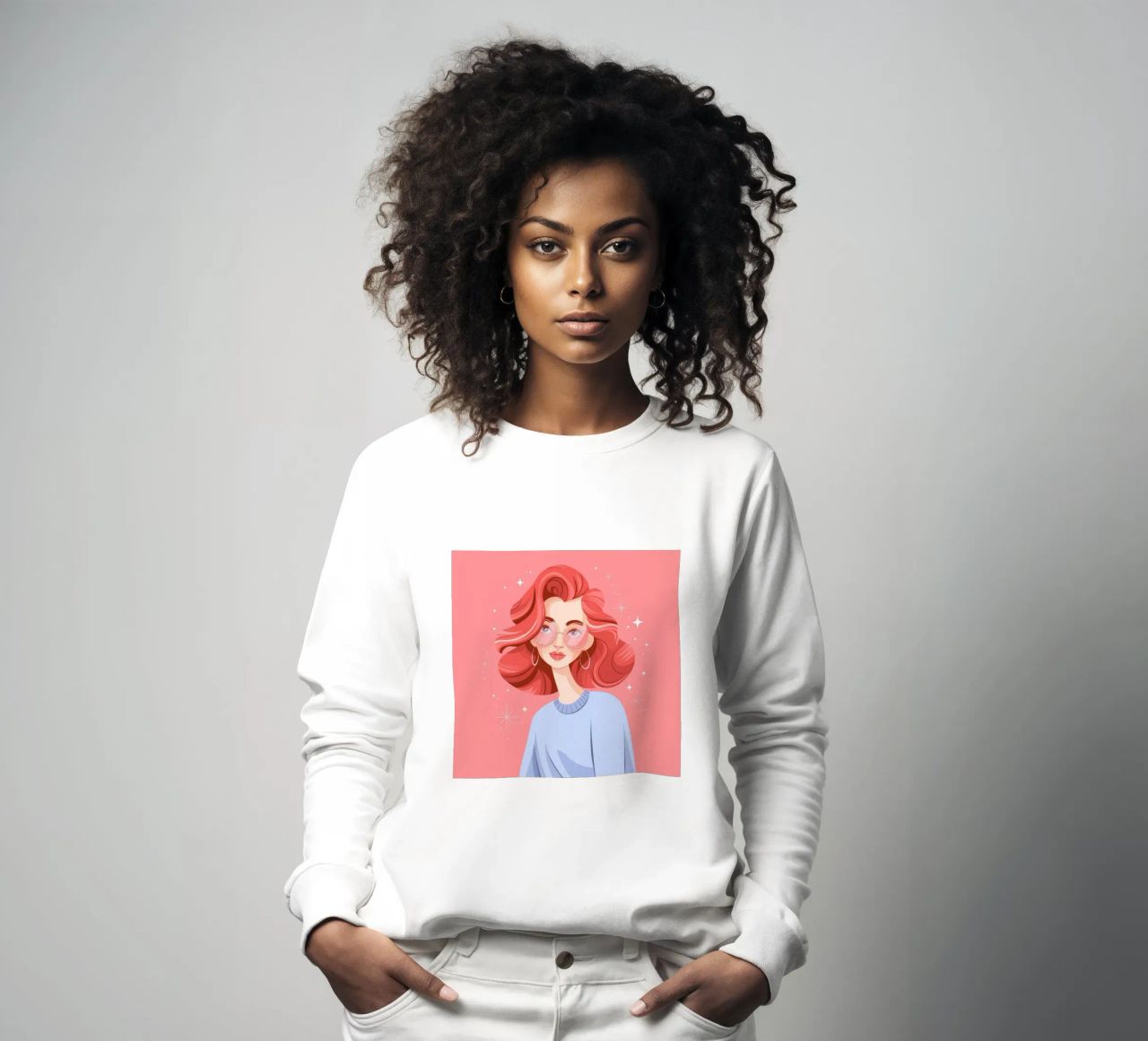 Kühne geometrische Fusion Sweatshirt von Nebula Verse