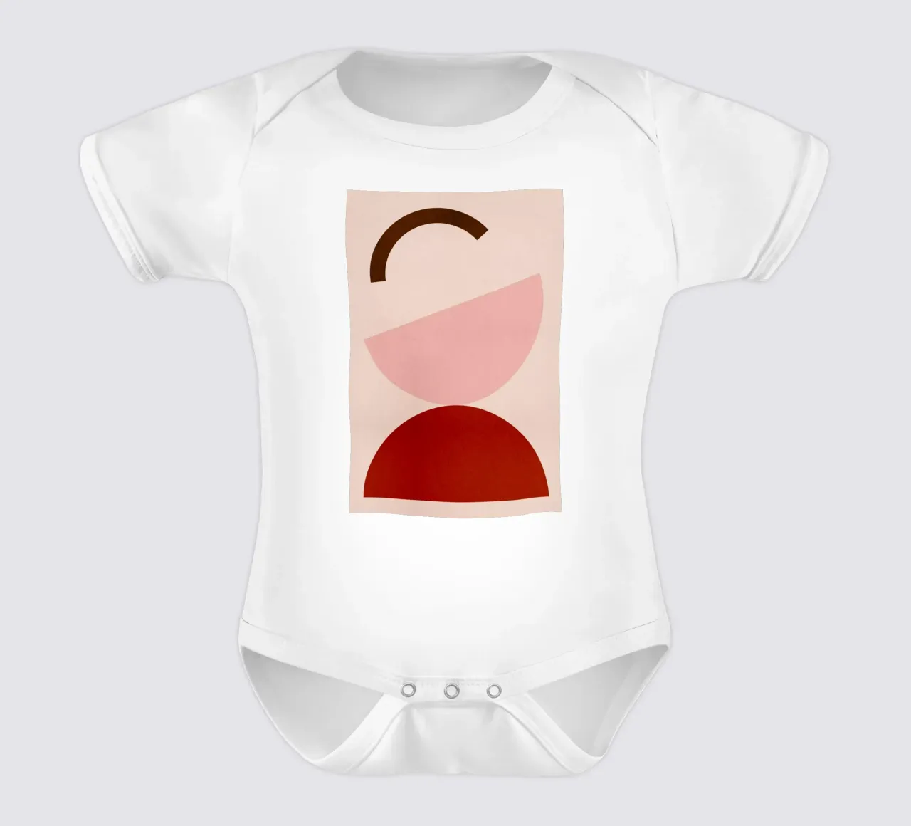 Half Moon body neonato maniche corte da Pure
