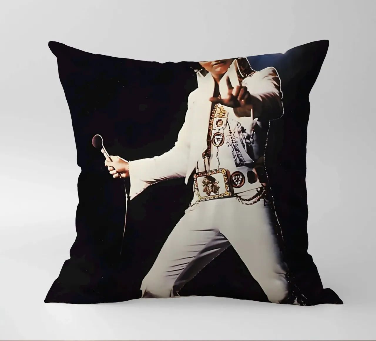 Elvis Presley cuscino da Low poly art