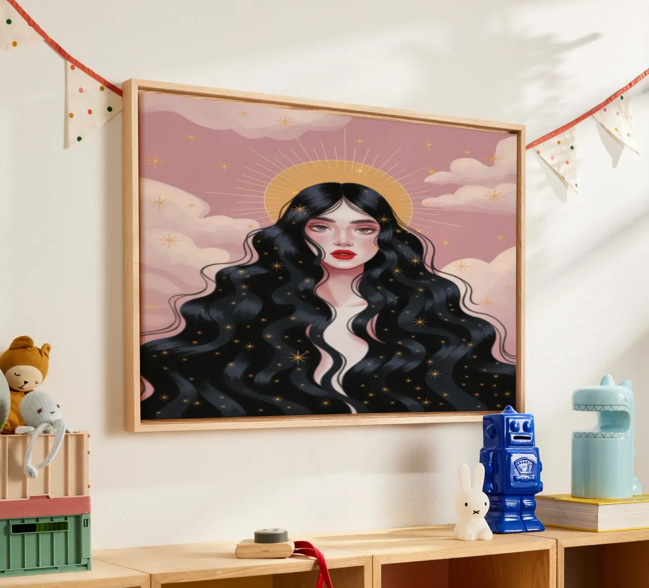 Citrus Grove mijmering canvas met Baklijst van Nebula Verse