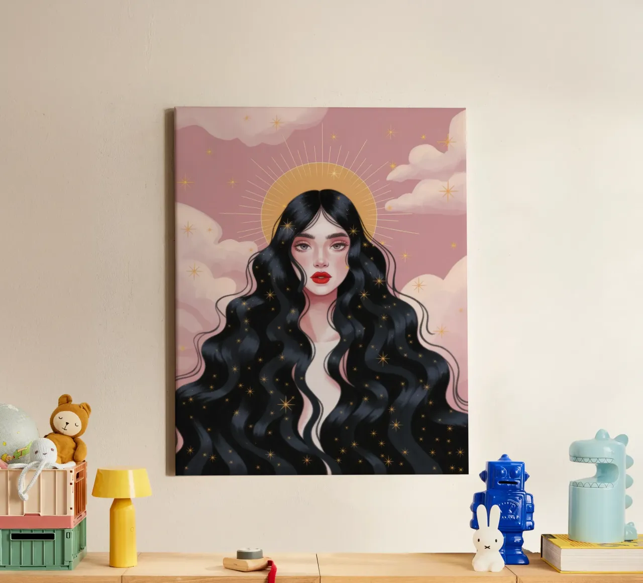 Citrus Grove mijmering canvas met Baklijst van Nebula Verse