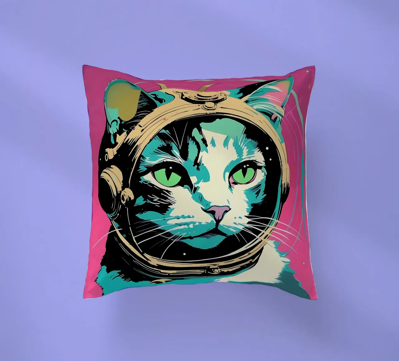 Stile_gatto_D_3 cuscino da Tierisch bunt by LK