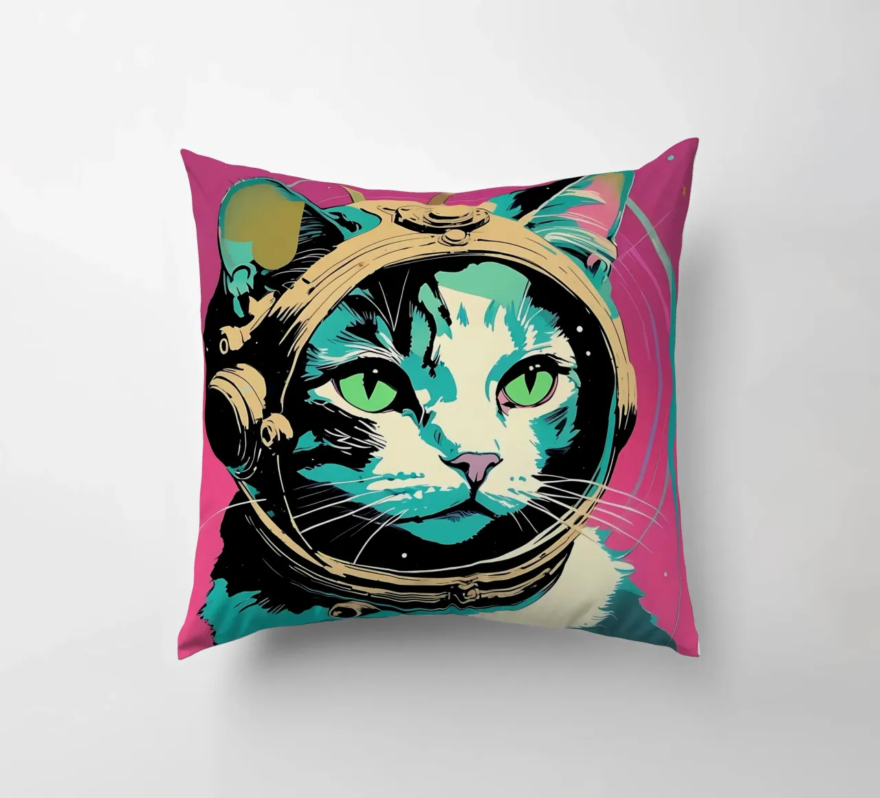 Stile_gatto_D_3 cuscino da Tierisch bunt by LK