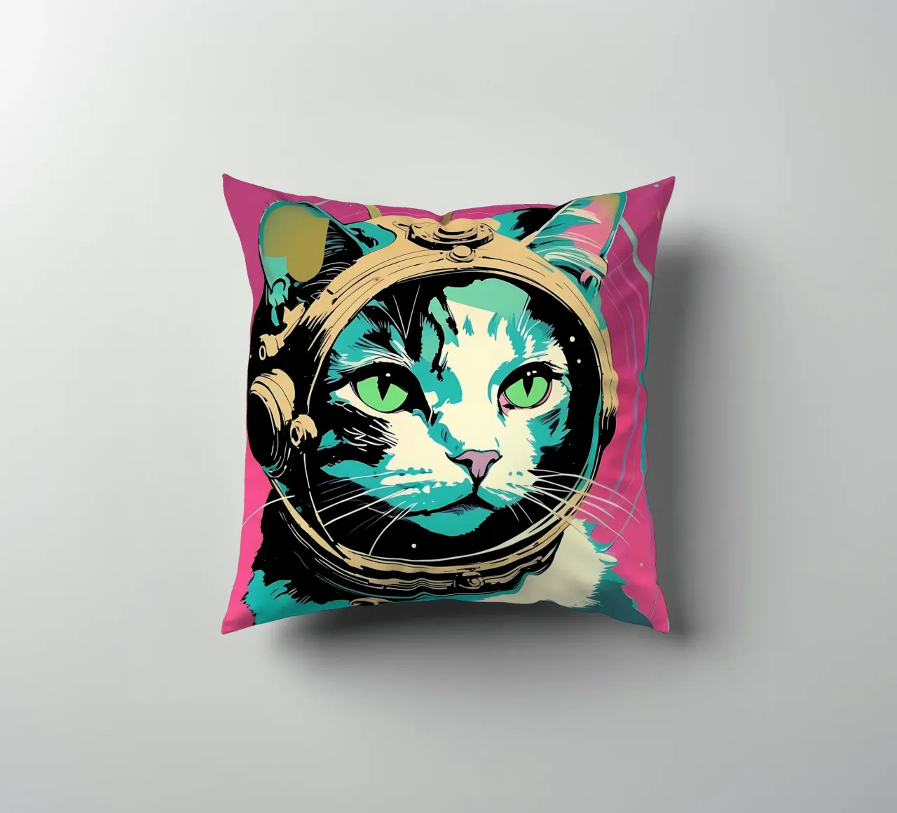 Stile_gatto_D_3 cuscino da Tierisch bunt by LK