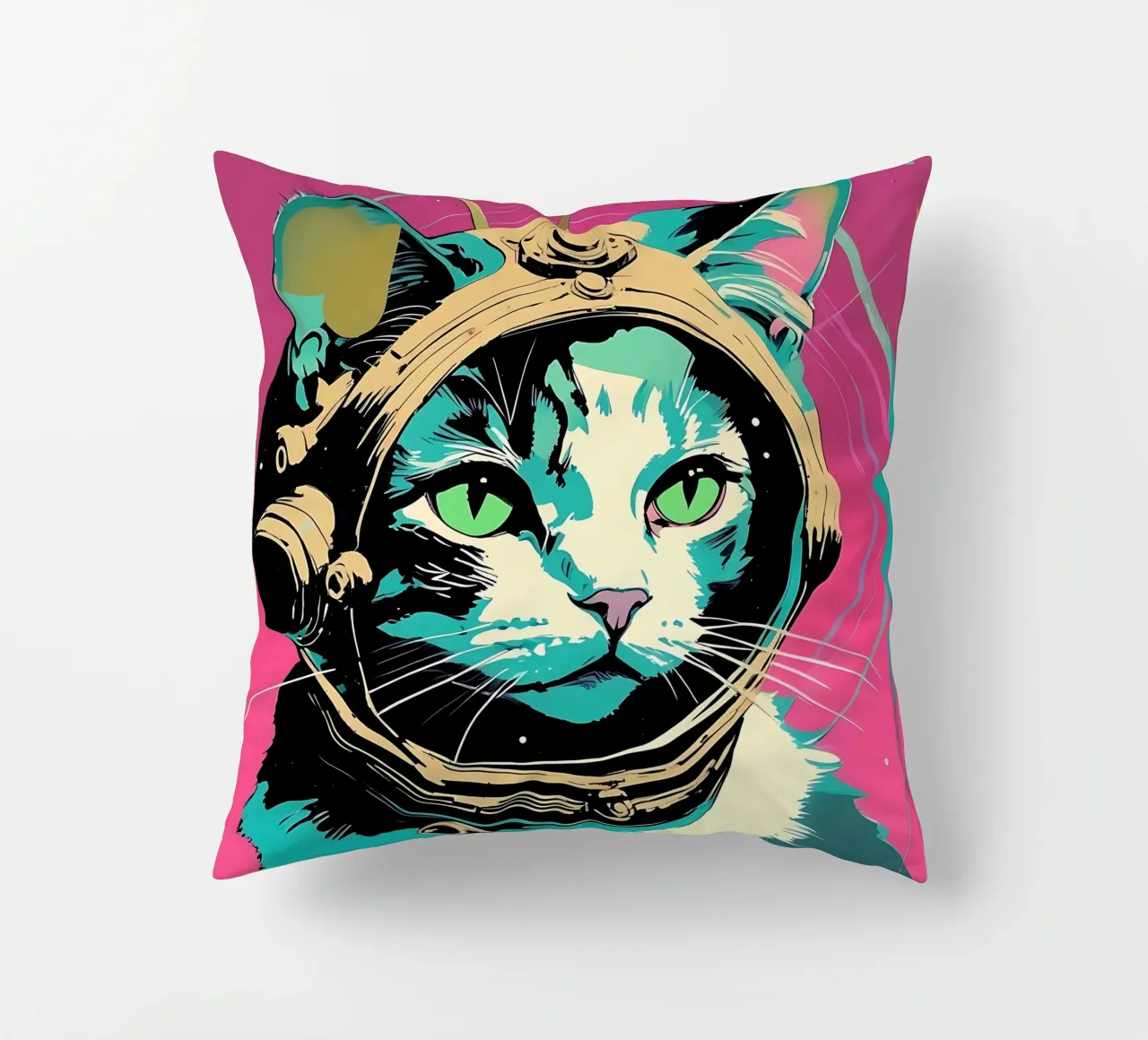Stile_gatto_D_3 cuscino da Tierisch bunt by LK
