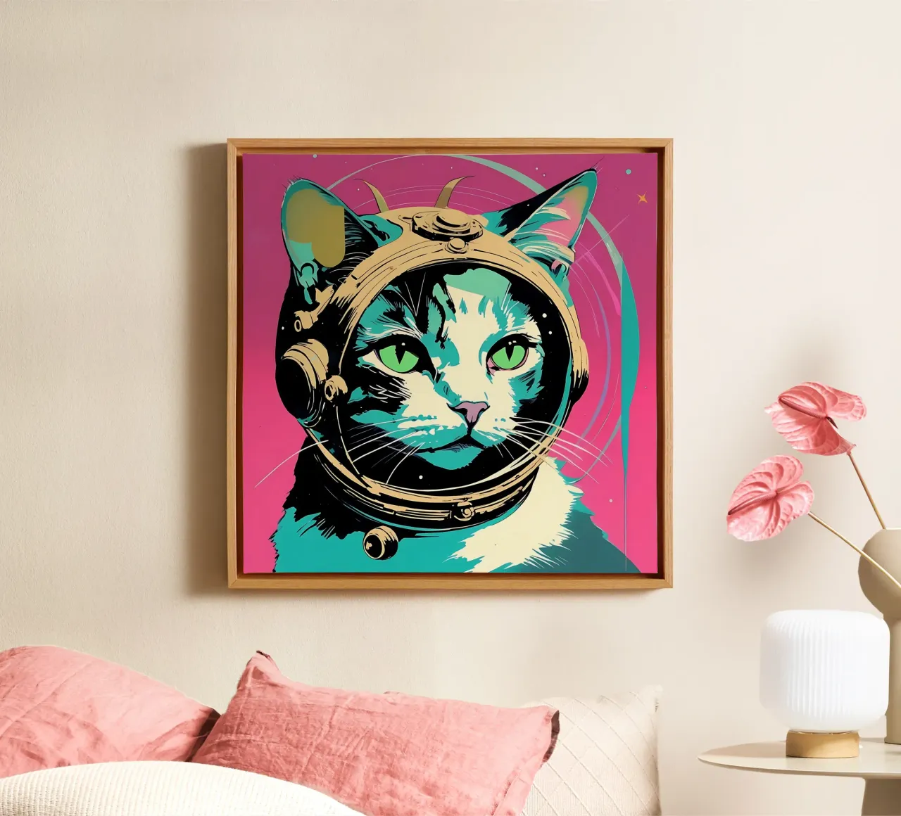 Cat_Style_D_3 canvas by Tierisch bunt by LK