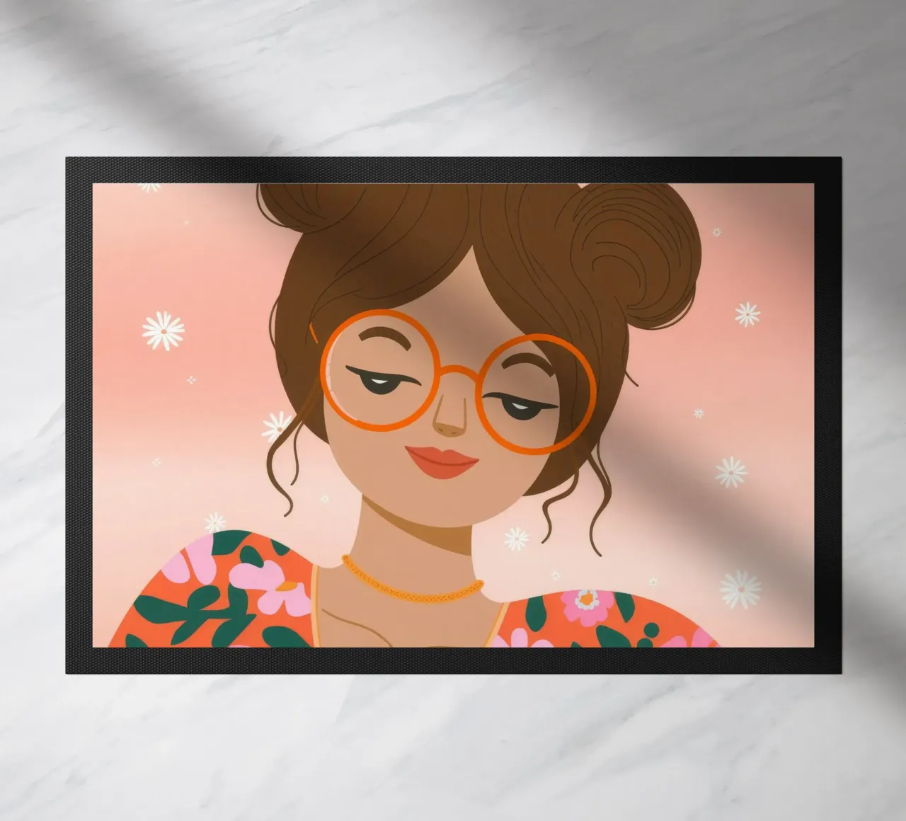 Celestial Gold Unity doormat by Nebula Verse