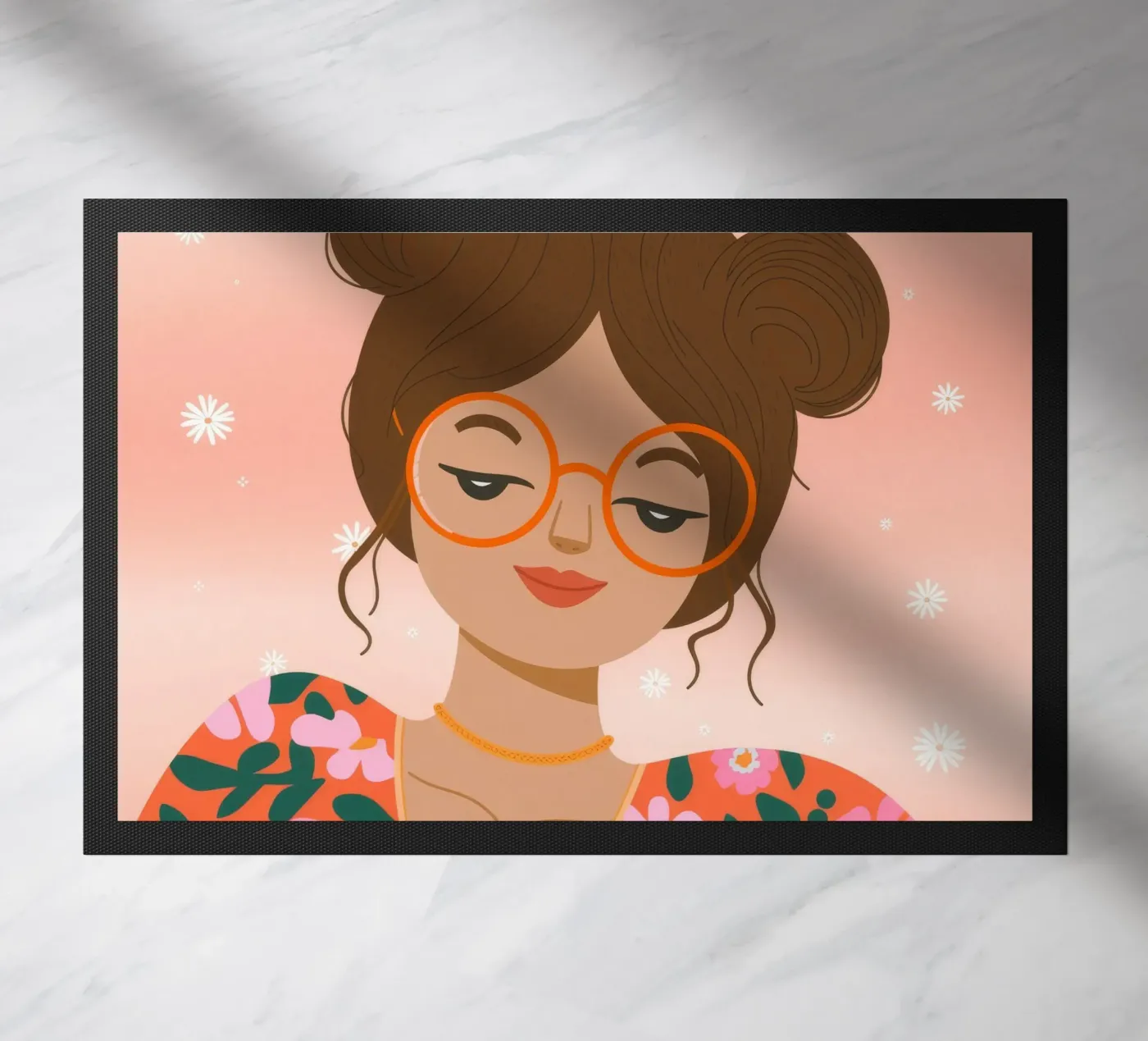 Celestial Gold Unity doormat by Nebula Verse