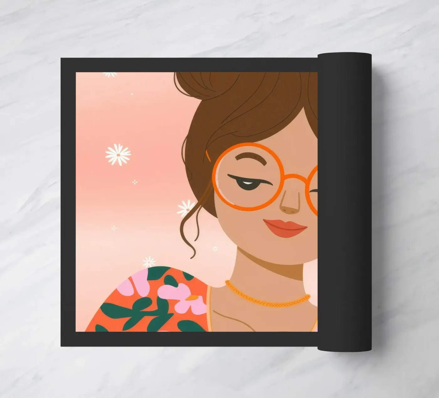 Celestial Gold Unity doormat by Nebula Verse