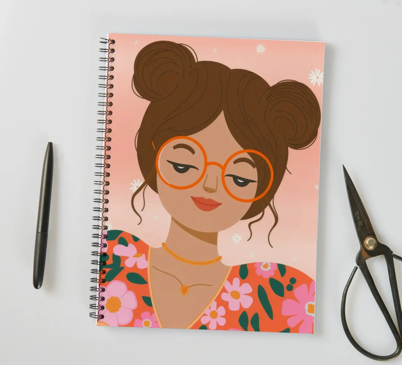 Celestial Gold Unity spiral notebook by Nebula Verse