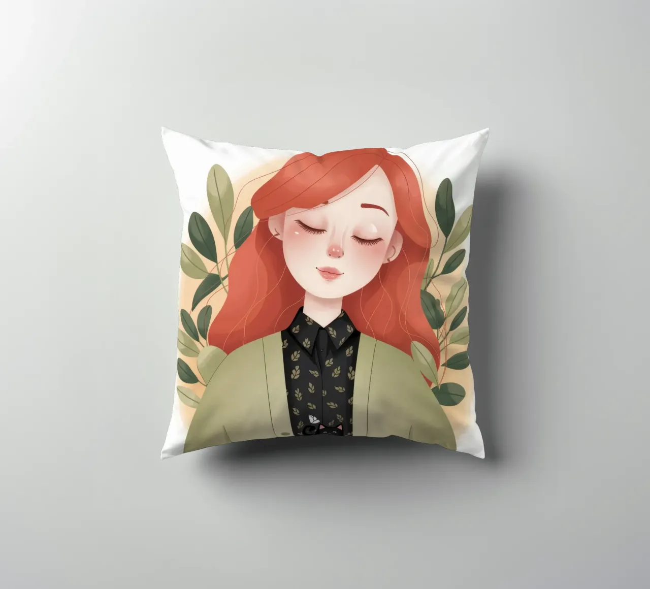 Sunflower Companion Bliss decorative cushion by Nebula Verse