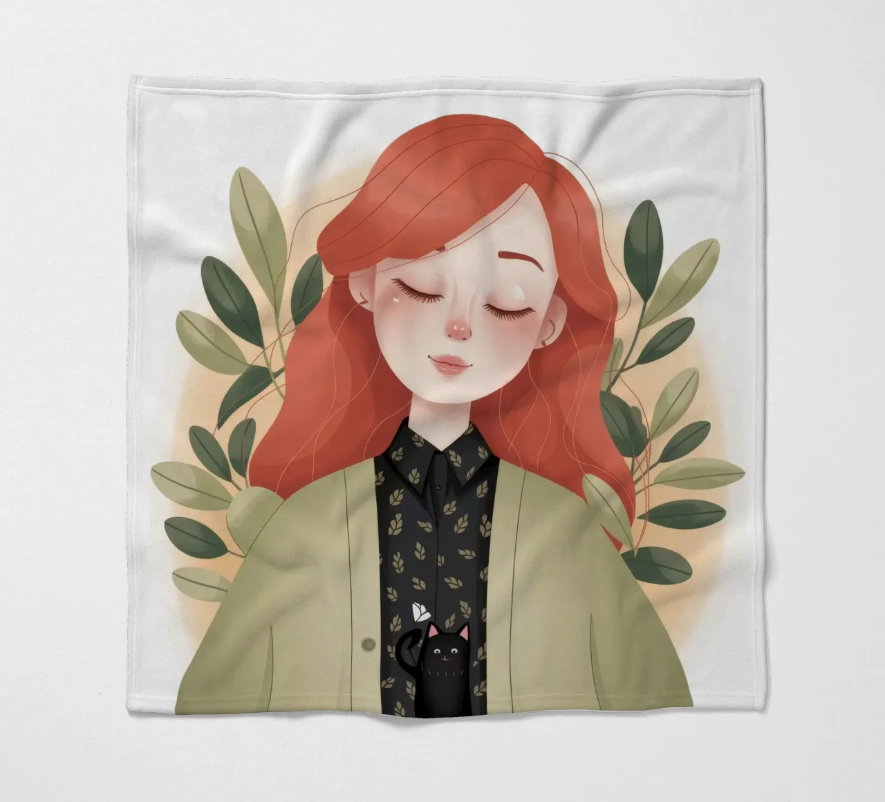 Compagno di girasole Bliss coperta in pile da Nebula Verse