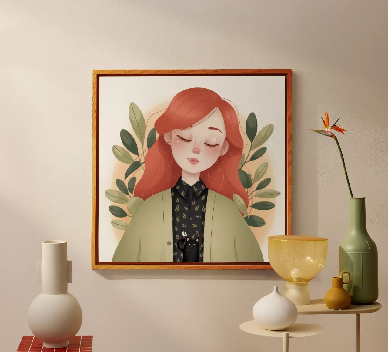 Sunflower Companion Bliss acrylic glass by Nebula Verse