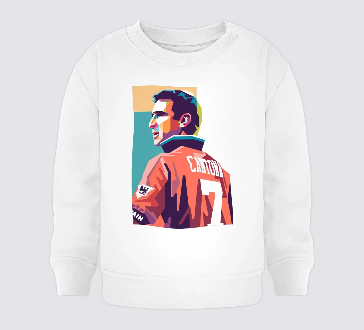 Eric Cantona stile artistico WPAP felpa neonato da Hantamrata