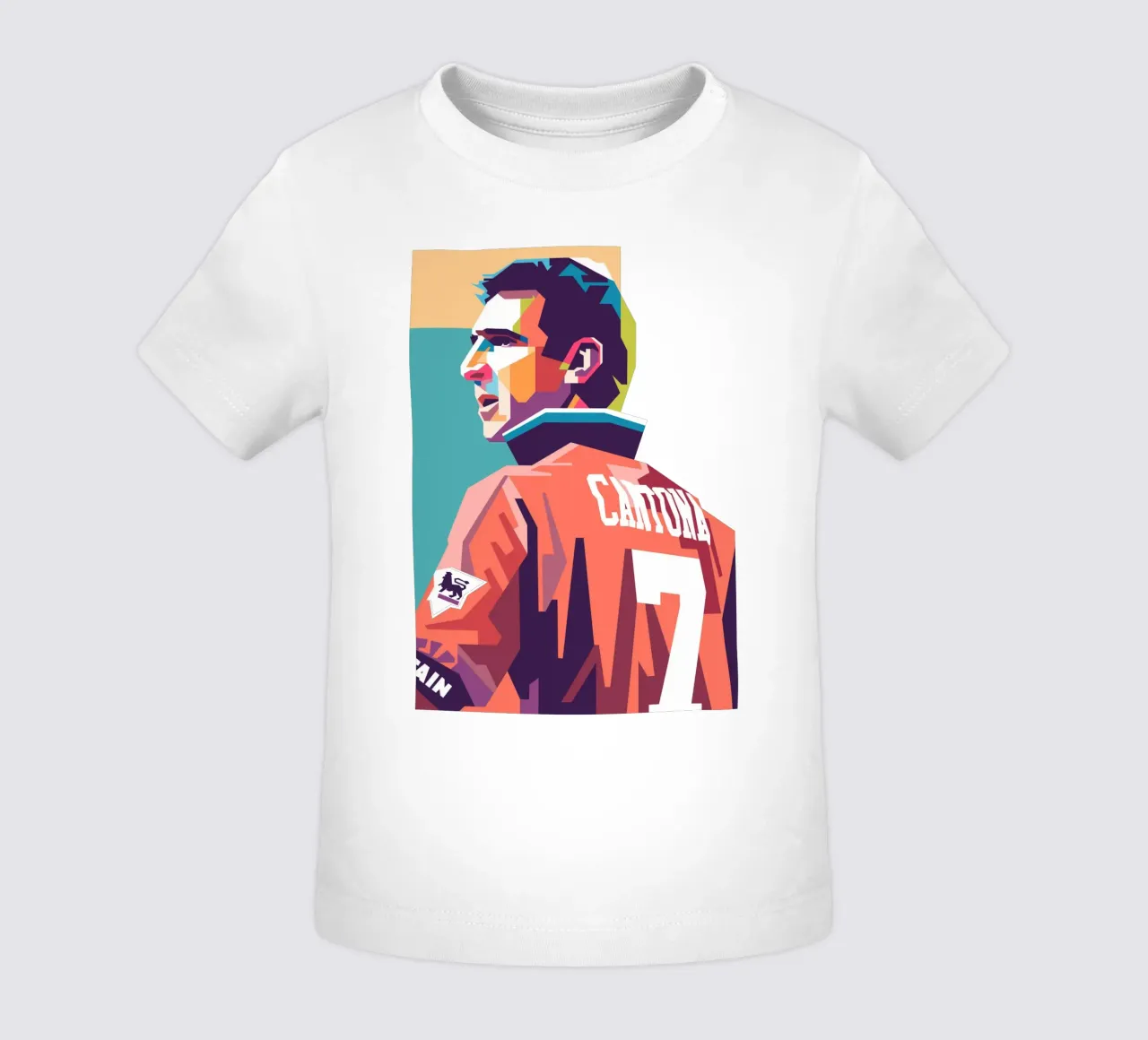 Eric Cantona stile artistico WPAP maglietta neonato da Hantamrata