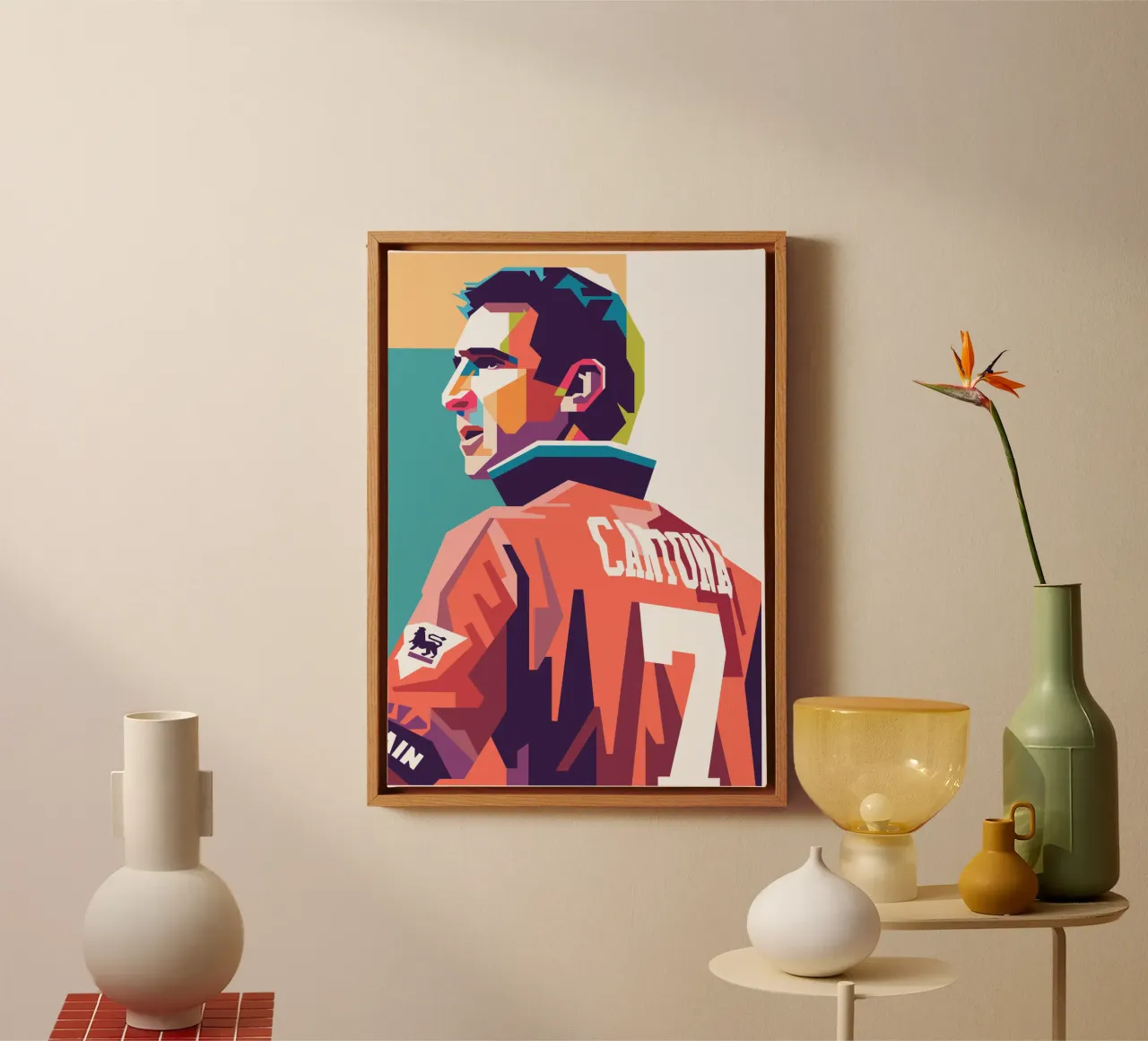 Eric Cantona WPAP art style canvas by Hantamrata