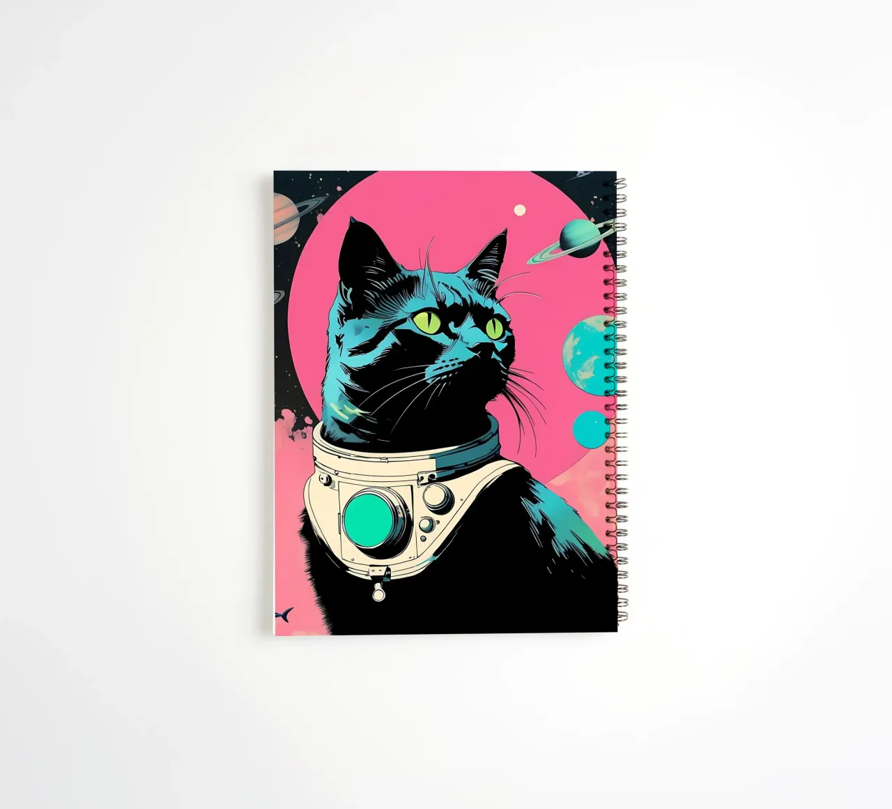 Cat_Style_D_4 spiral notebook by Tierisch bunt by LK