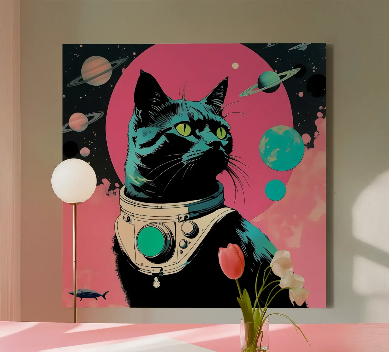 Cat_Style_D_4 canvas by Tierisch bunt by LK