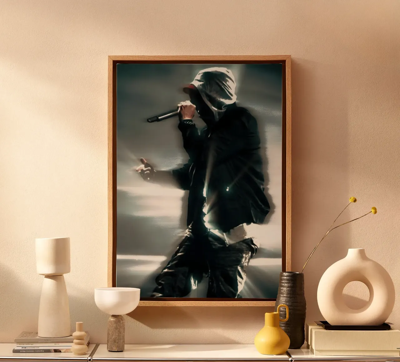 Eminem canvas by Low poly art