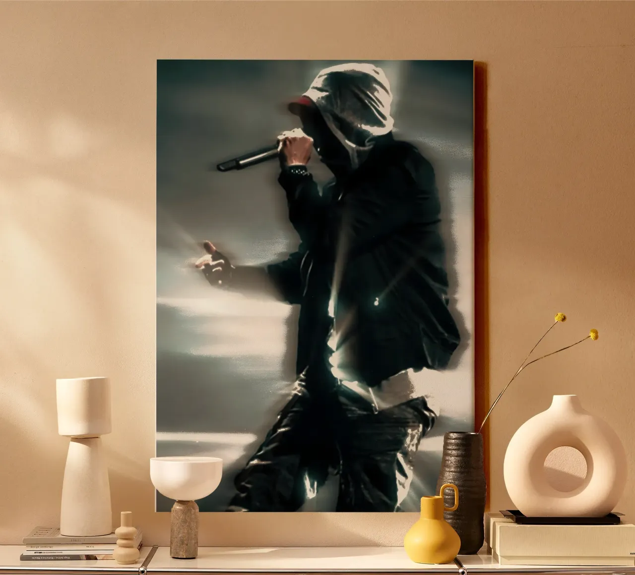 Eminem canvas by Low poly art