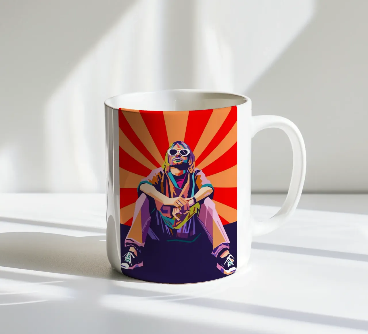 Kurt Cobain stile vintage tazza in ceramica da Hantamrata