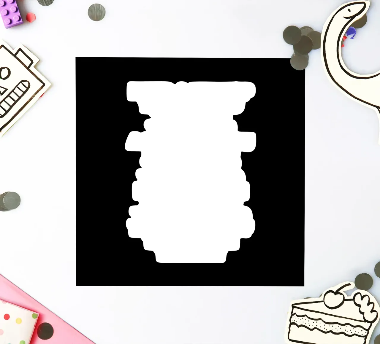 Stampa artistica in bianco e nero Hip Hop Rap Lyric Block Typography adesivo da THE MOTIVATED TYPE