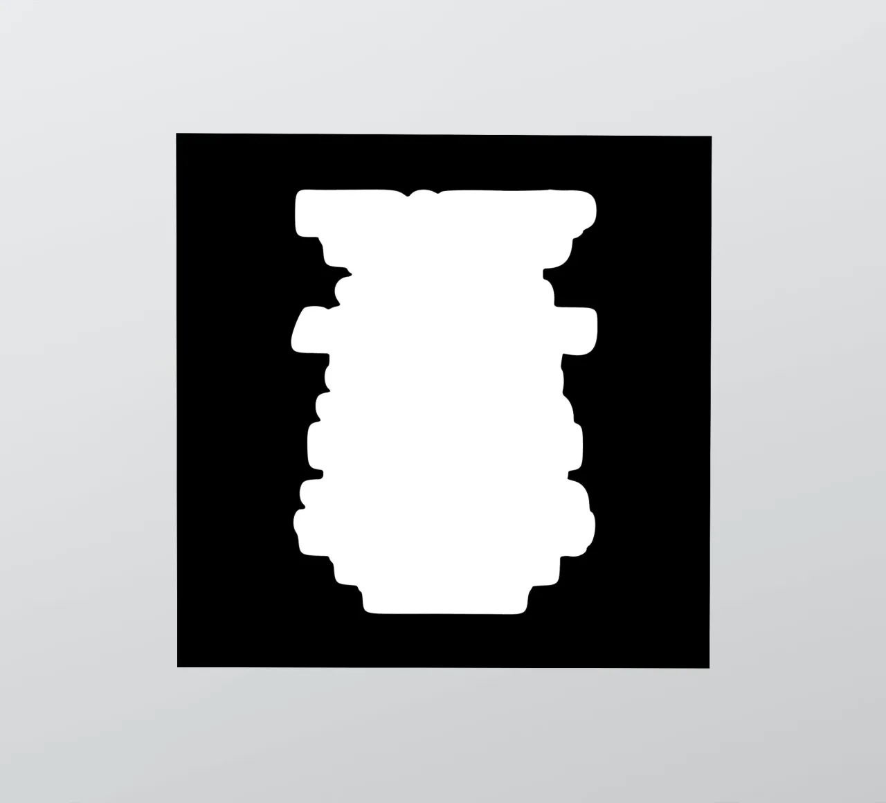 Stampa artistica in bianco e nero Hip Hop Rap Lyric Block Typography adesivo da THE MOTIVATED TYPE