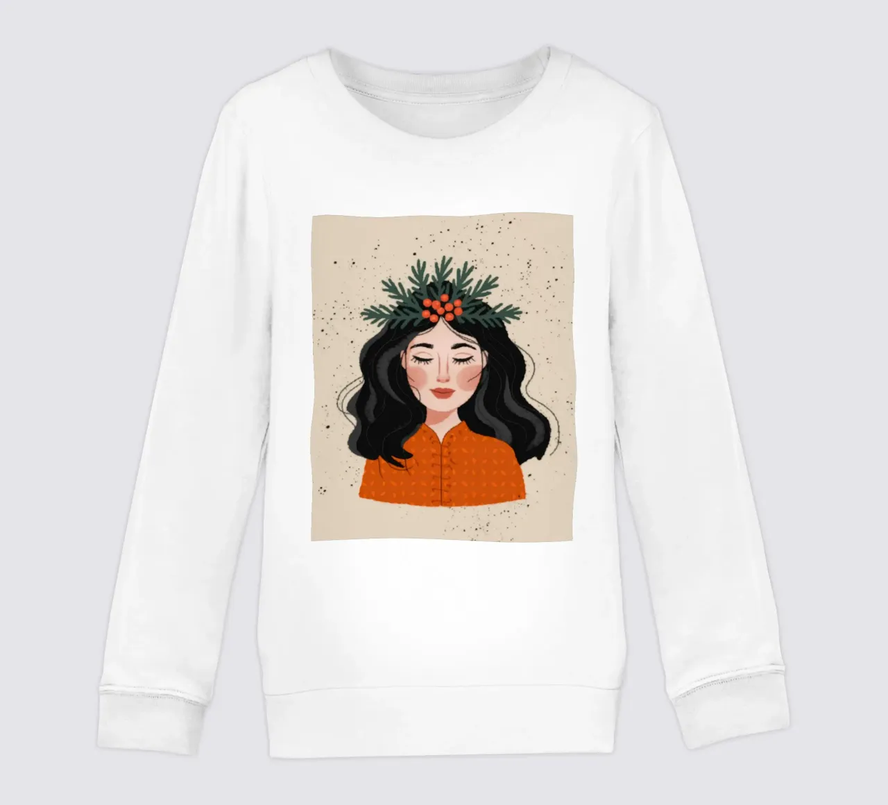Autumn Crown Elegance kids sweatshirt by Nebula Verse