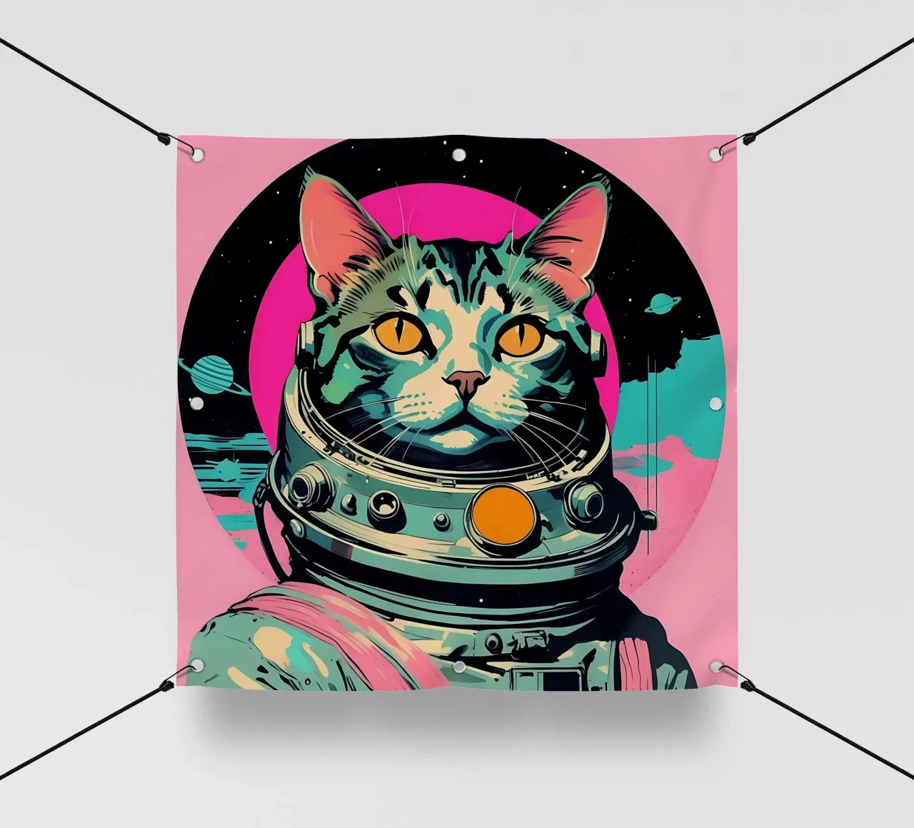 Stile_gatto_D_5 telo in pvc da Tierisch bunt by LK