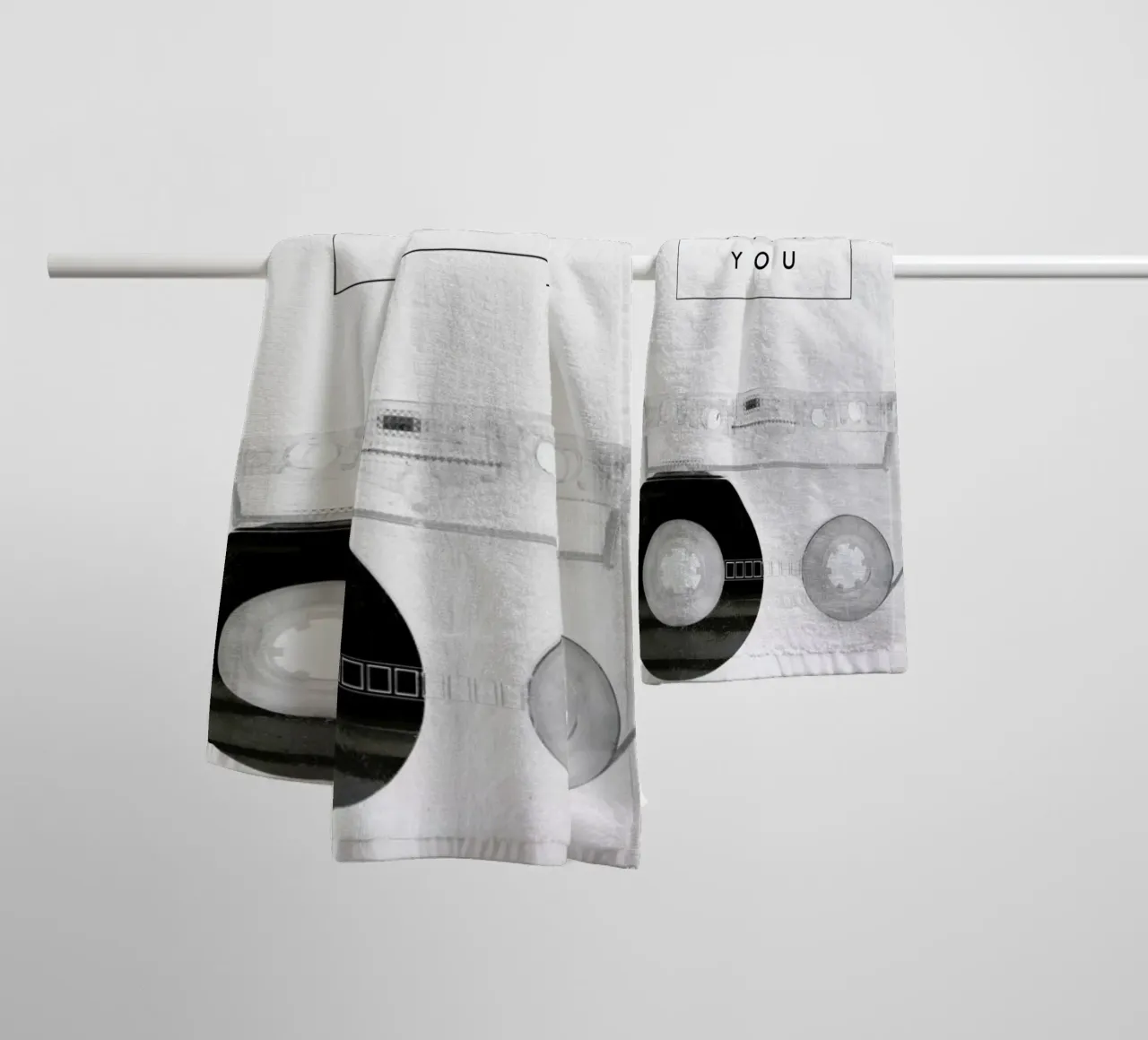 Music Sounds Better With You towel by Galaxy Eyes