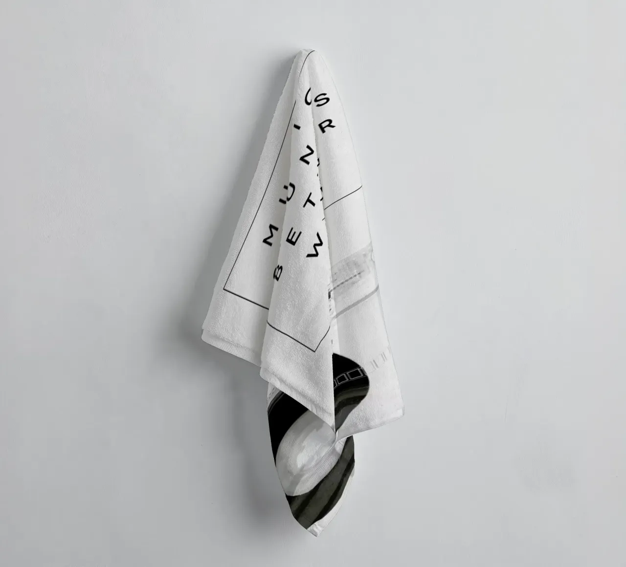 Music Sounds Better With You towel by Galaxy Eyes