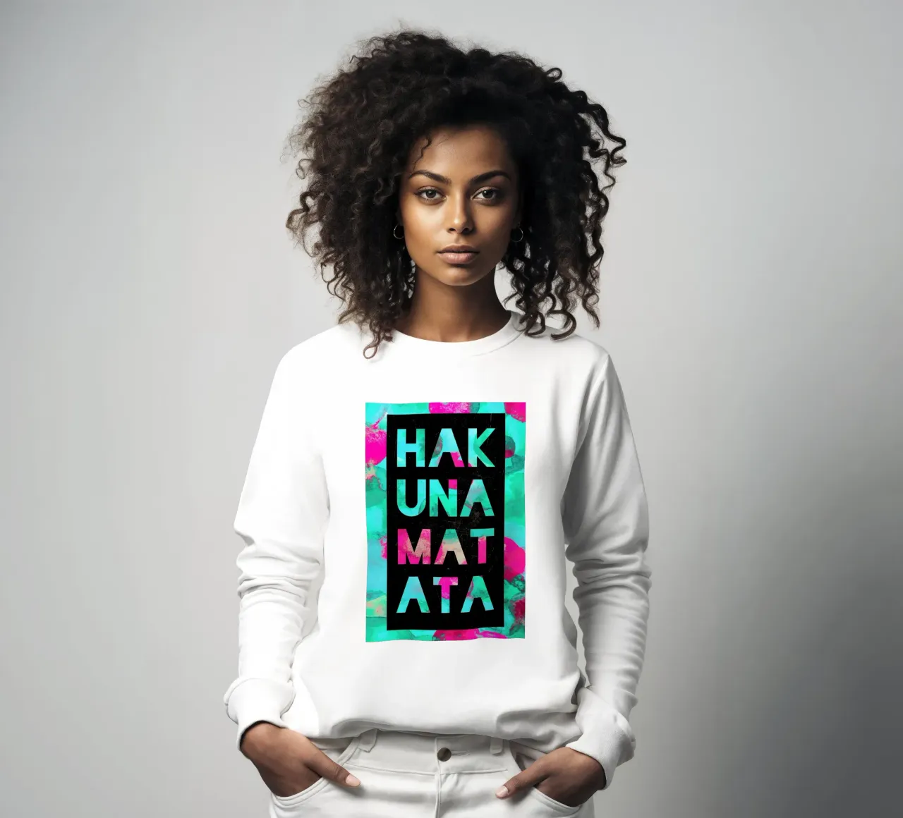 Hakuna Matata 2 sweatshirt by Elisabeth Fredriksson