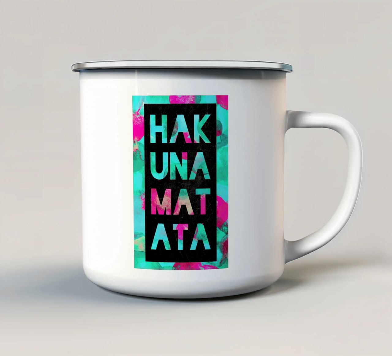 Hakuna Matata 2 tazza in smalto da Elisabeth Fredriksson